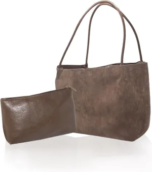 Premium Suede Tote Bag for Women with Large Capacity, Soft Suede Shoulder Bag, Suede Hobo Bags.