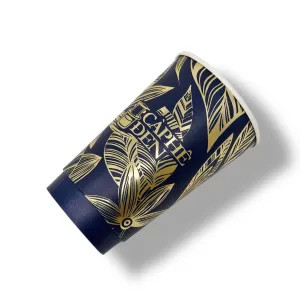 Pressed Gold | Single and Double Walled Coffee Cups | Premium | Kraft Paper | Intricate Design Capable | 4oz-22oz