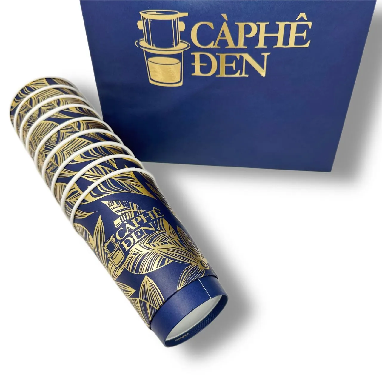 Pressed Gold | Single and Double Walled Coffee Cups | Premium | Kraft Paper | Intricate Design Capable | 4oz-22oz