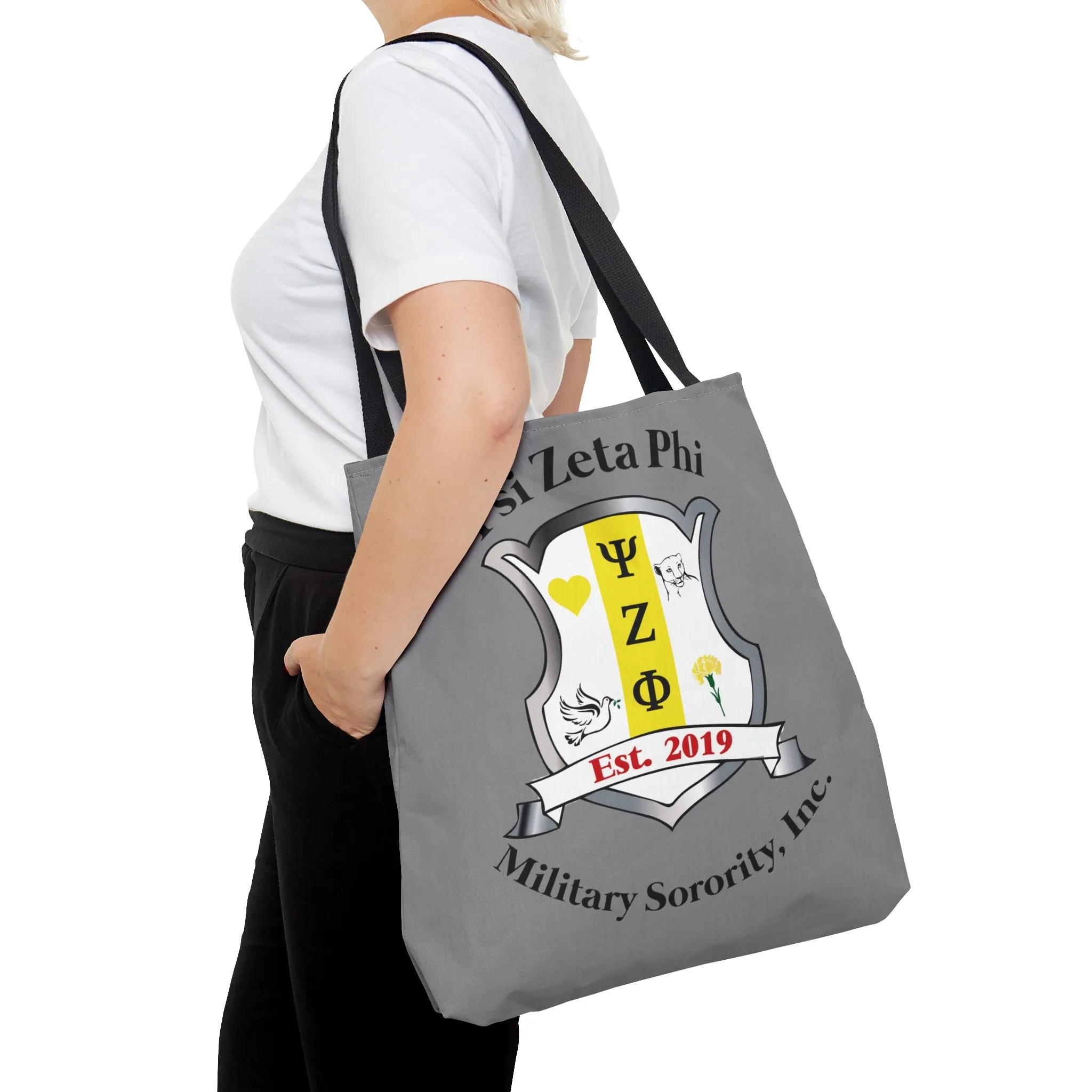 Psi Zeta Phi Tote Bag (Grey)