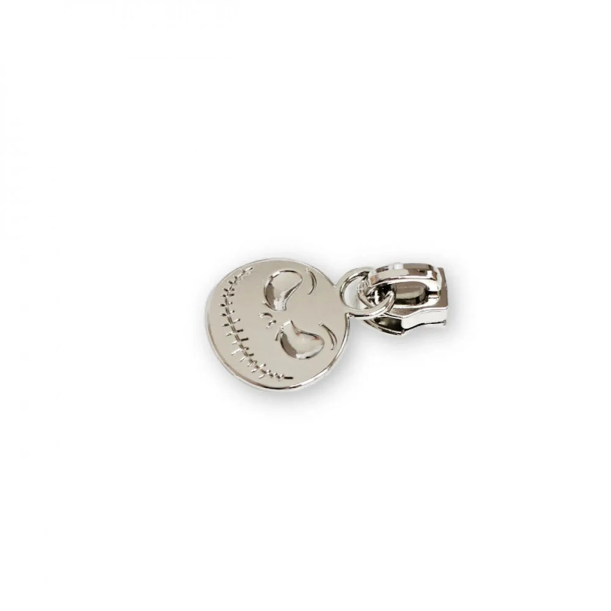 Pumpkin Skeleton Zipper Pulls- Nickel 4ct