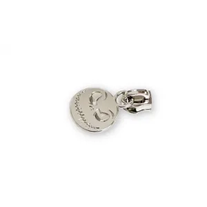 Pumpkin Skeleton Zipper Pulls- Nickel 4ct