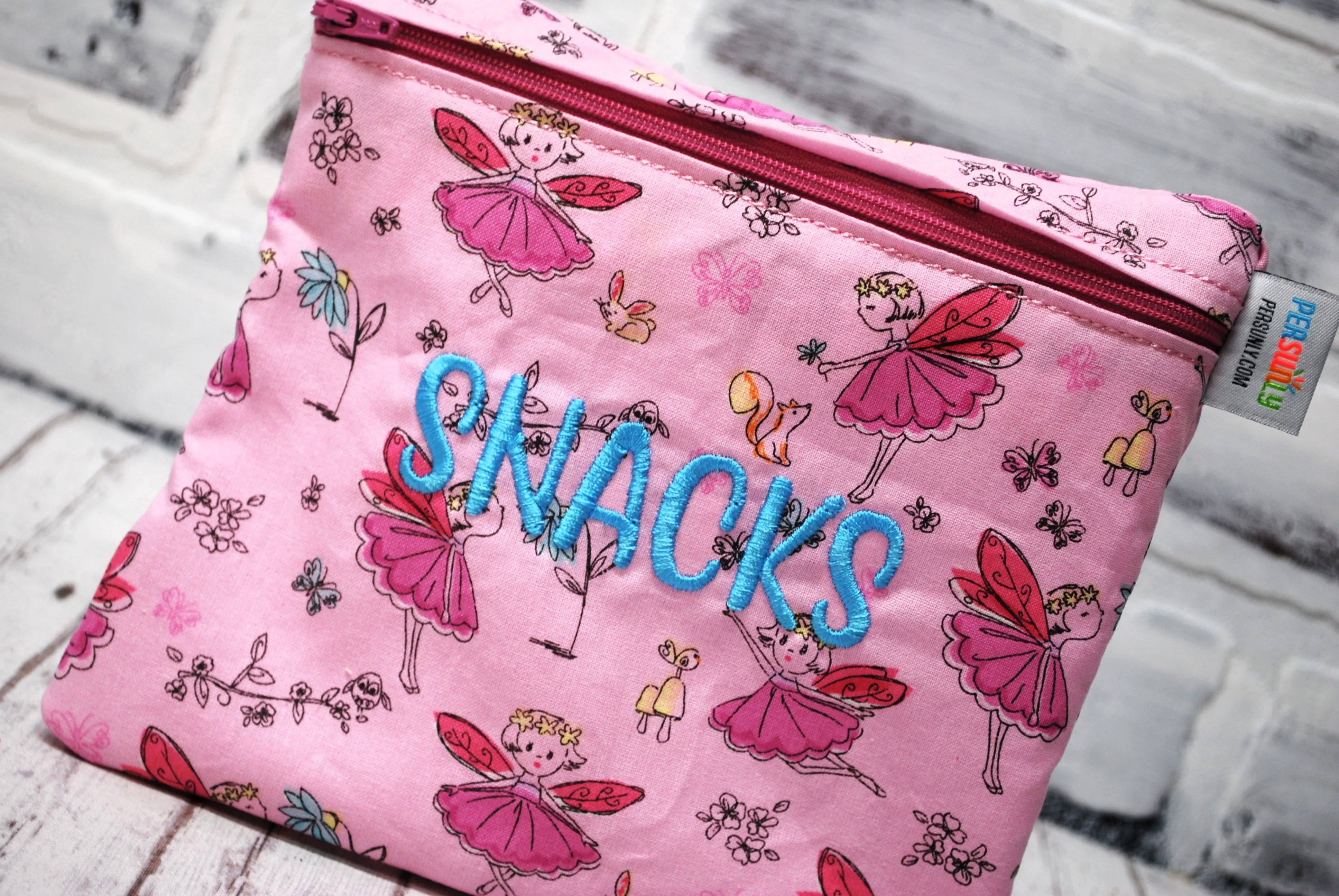 Purple Fairy Food Safe Personalized Reusable Bag