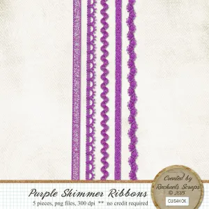 Purple Shimmer Ribbons