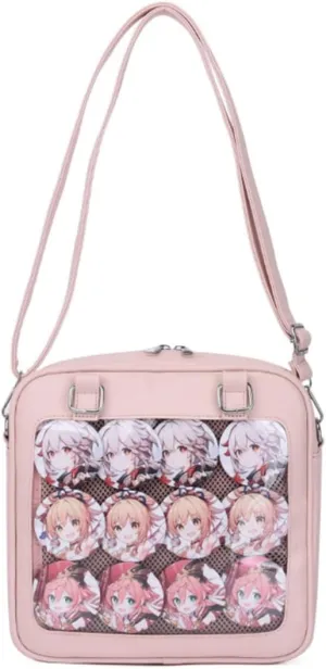 Purse and Backpack JK Uniform Messenger Bag Lolita Ita Handbag DIY Design Transparent Windows Shoulder Bag