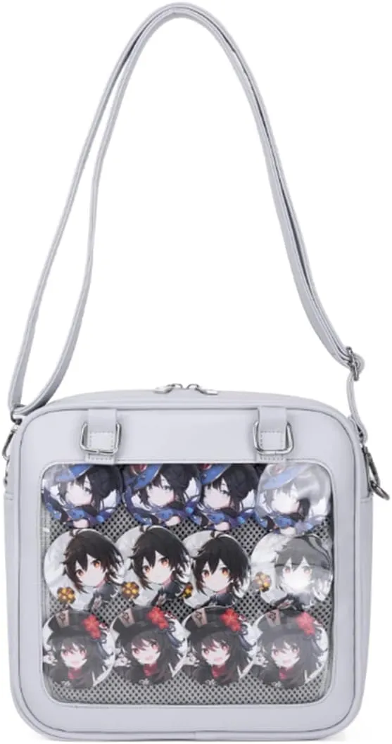 Purse and Backpack JK Uniform Messenger Bag Lolita Ita Handbag DIY Design Transparent Windows Shoulder Bag
