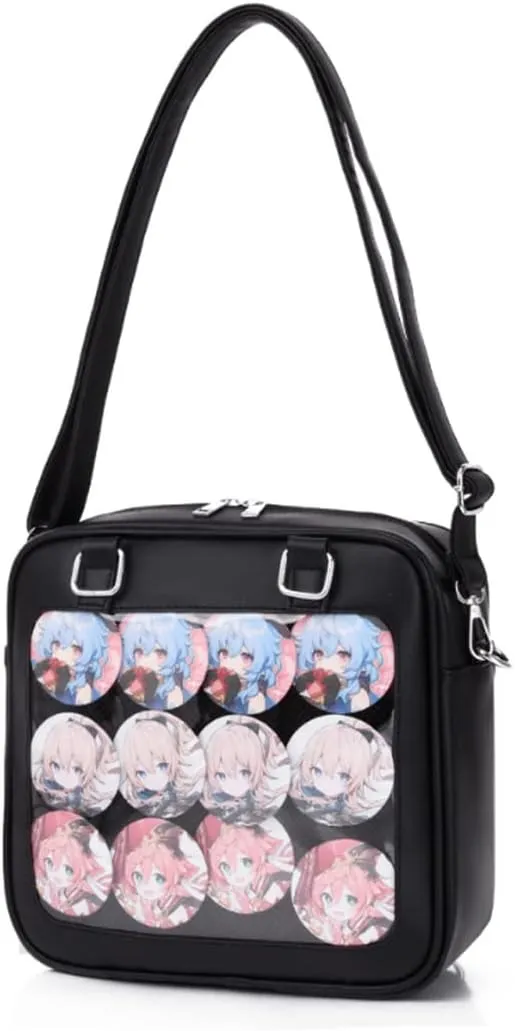 Purse and Backpack JK Uniform Messenger Bag Lolita Ita Handbag DIY Design Transparent Windows Shoulder Bag