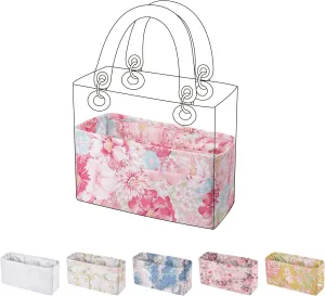 Purse Organizer Insert for LadyDior Bags, Soft Handbag Tote Organizer Liner, Women Luxury Handbag Tote Inner Bag(Small, Blooming)
