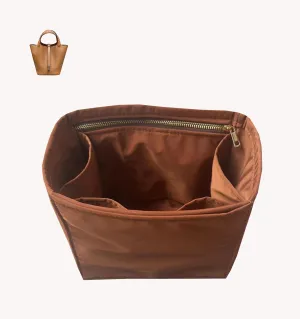 Purse Organizer Picotin 18 22 26 Insert Bags Makeup Handbag Inner Purse Portable base shaper Premium Nylon (Picotin 22,lightcoffee)