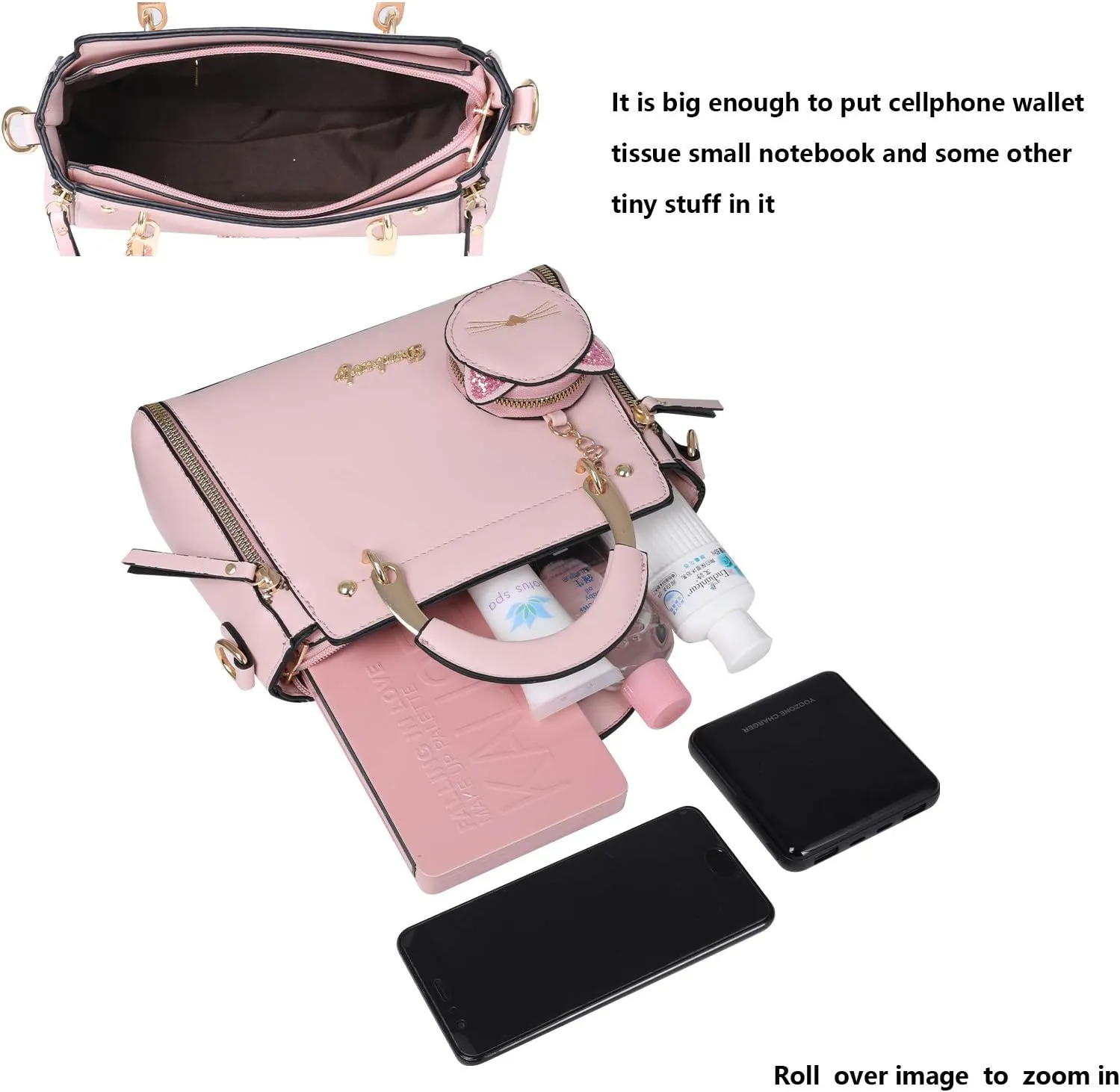 Purses and Handbags for Women Fashion PU Leather Top Handle Women Satchel Shoulder Bags Small Totes Crossbody Bags