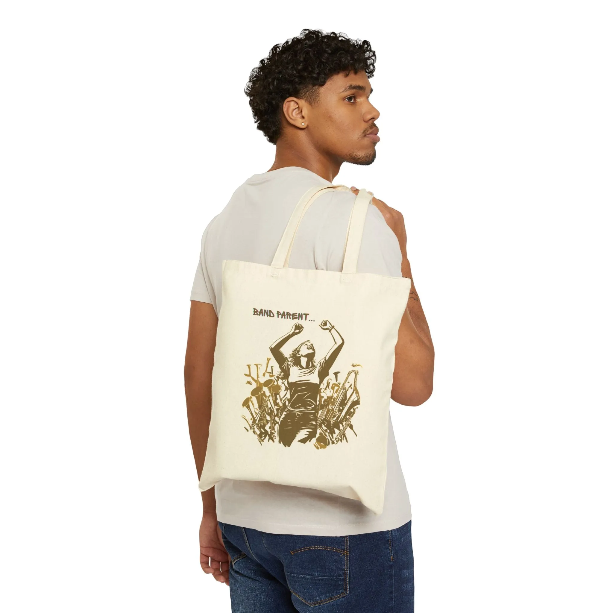 "Band Parent" Cotton Canvas Tote Bag