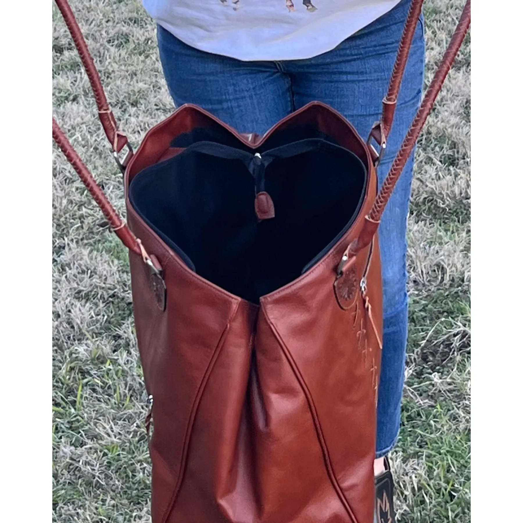 Rafter T Ranch Co Brown Carry All Bag