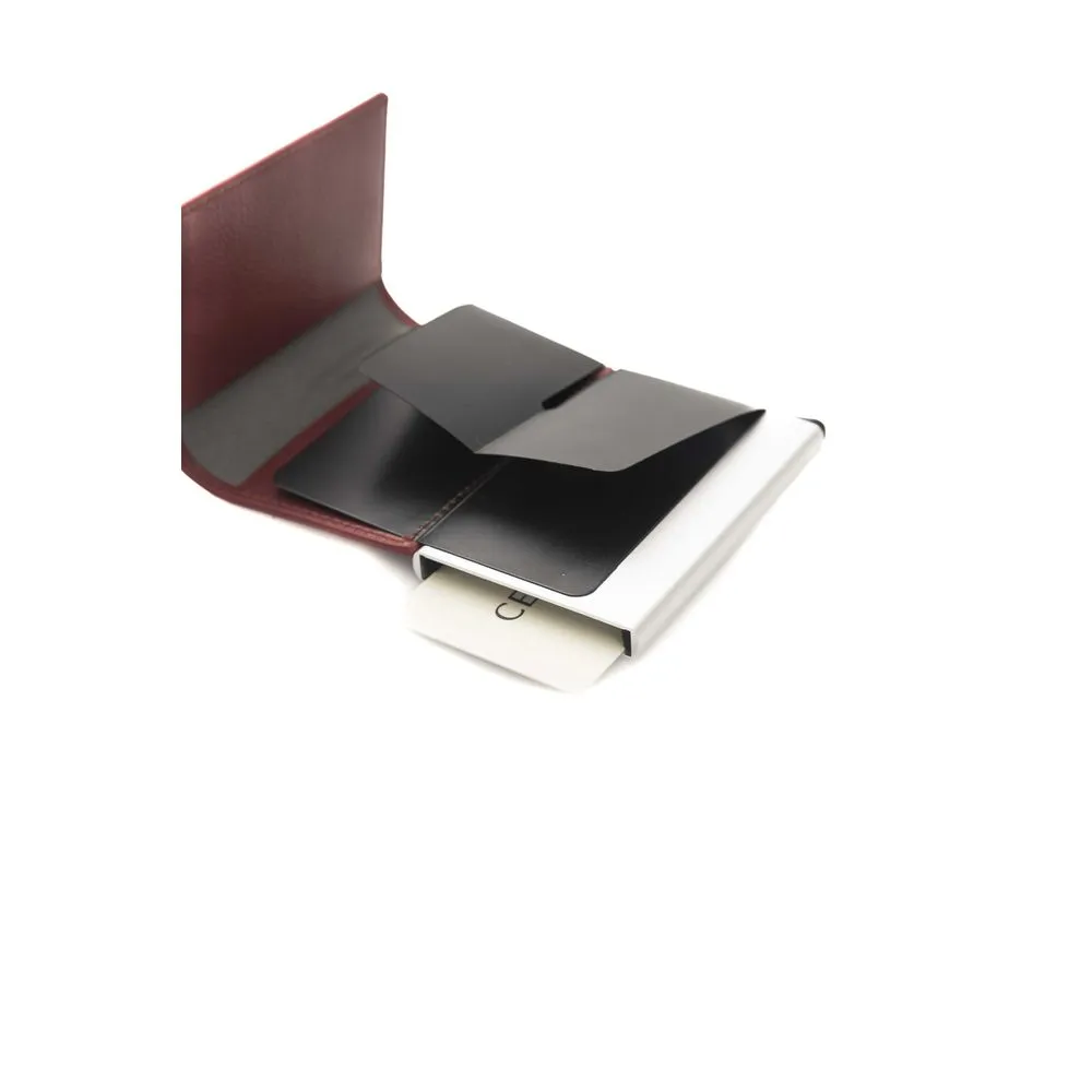 Red Calfskin Men Wallet