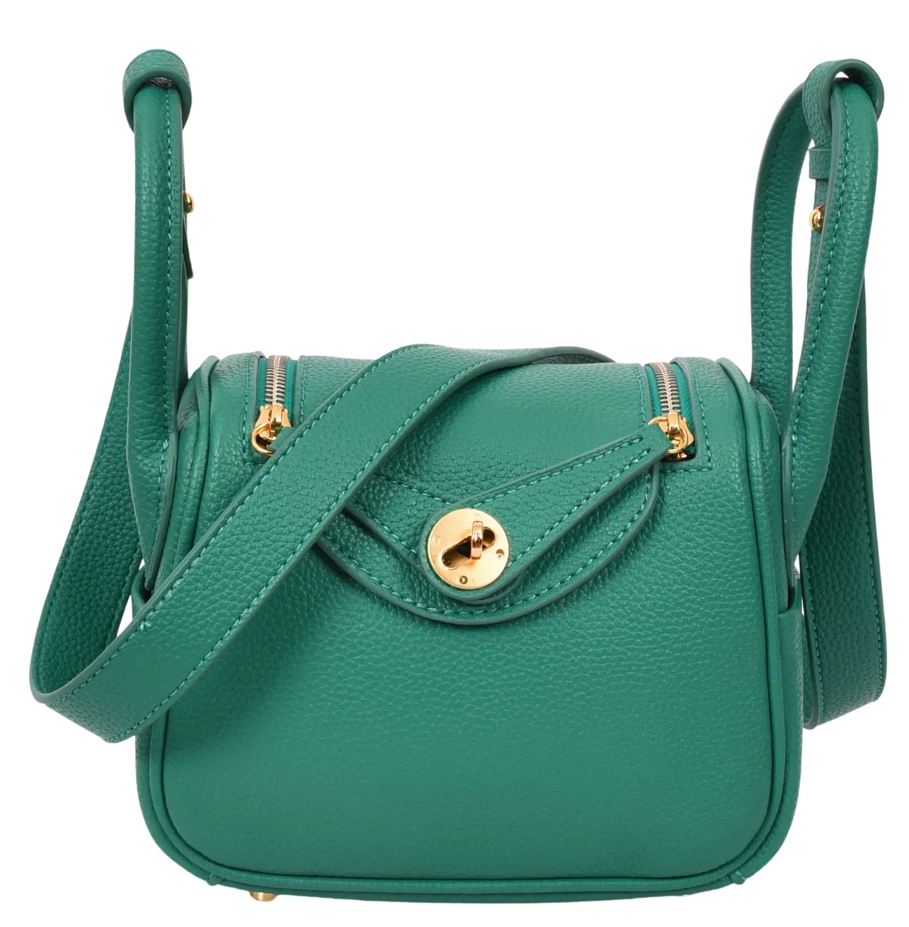 Regina Women's Faux Leather Mini Shoulder Strap Bag Green