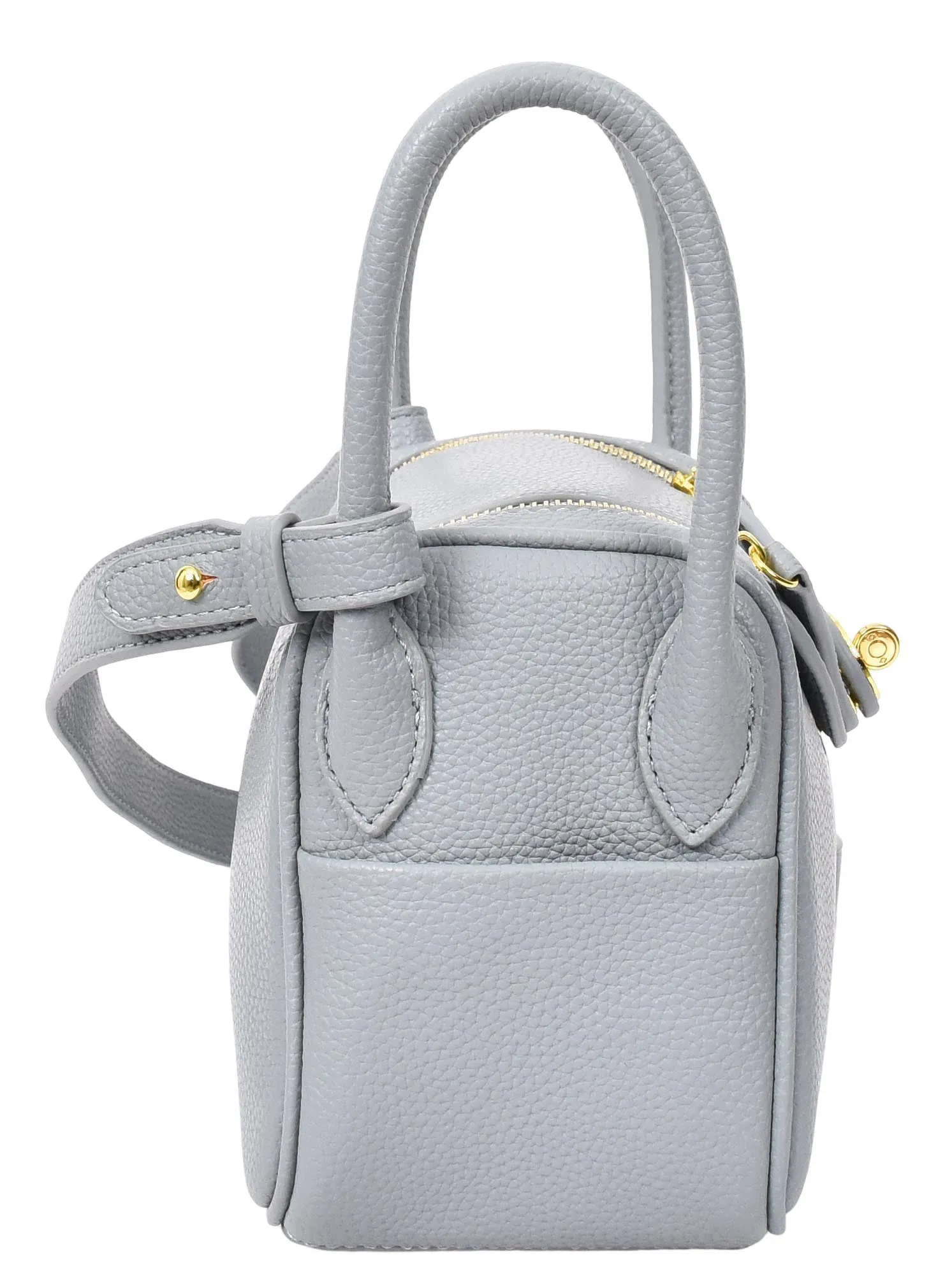 Regina Women's Faux Leather Mini Shoulder Strap Bag Sky Blue