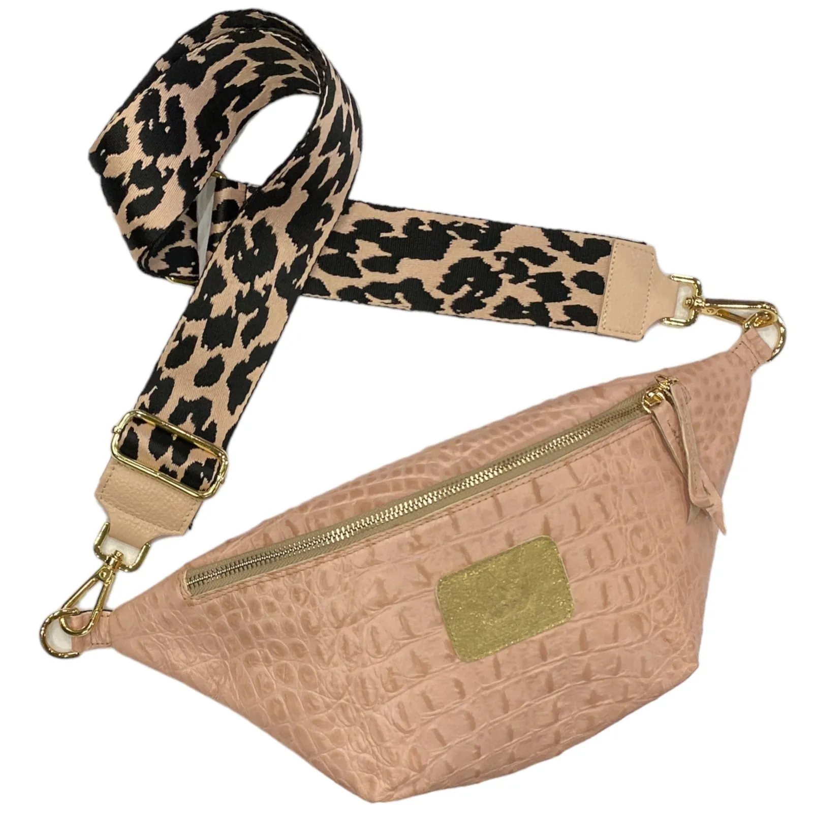 REGULAR. PINK 3D LEATHER BELT BAG