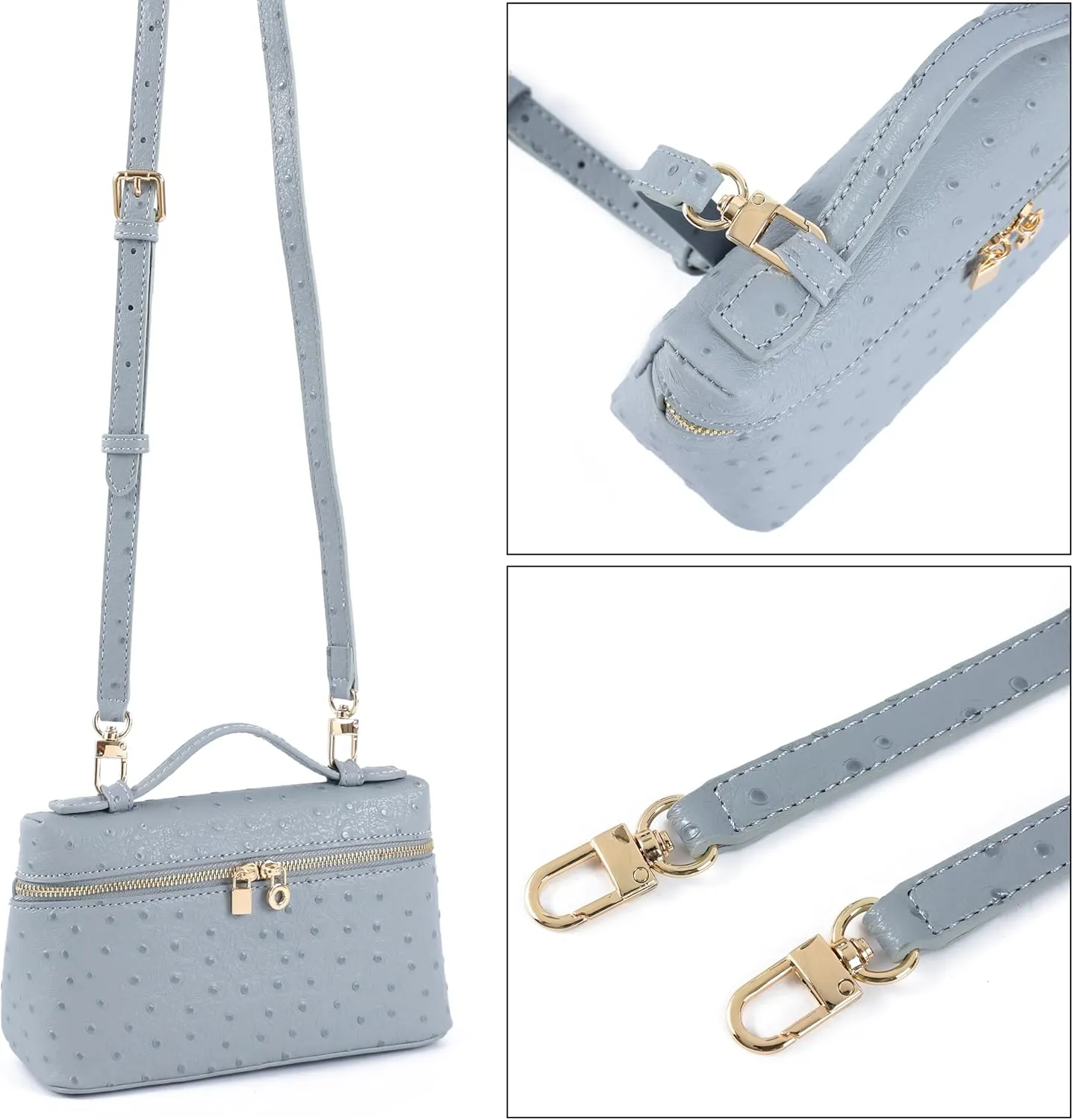 Rejolly Crossbody Bag for Women Small Pouch Top-Handle Leather Bag Designer Shoulder Handbag Quiet Luxury Trendy Purse