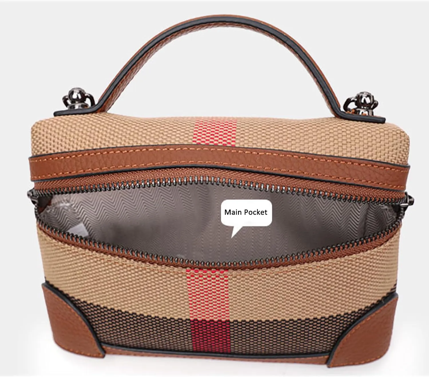 Rejolly Crossbody Bag for Women Small Top-Handle Pouch Purse Designer Shoulder Handbag Quiet Luxury Leather Trendy Purse