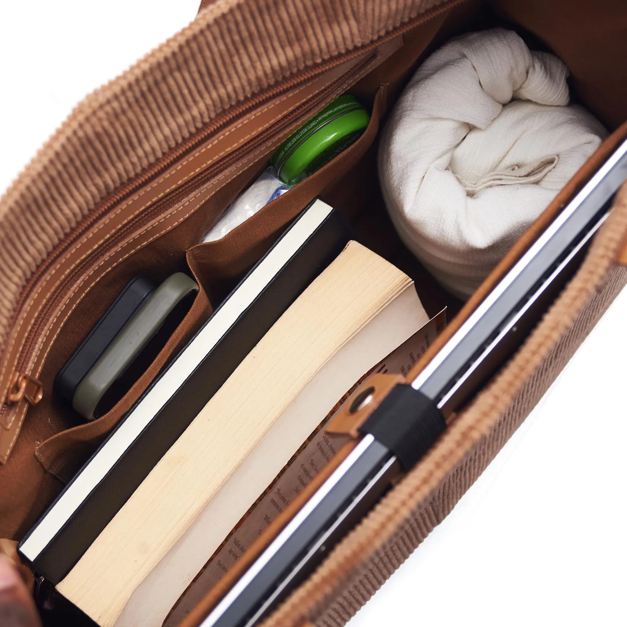 Rice Paper Leather Office Tote