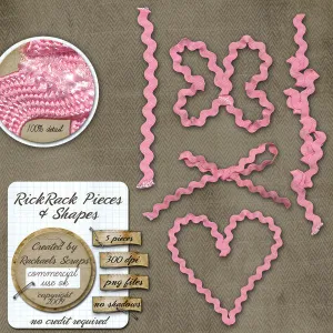 Rick Rack Pieces and Shapes