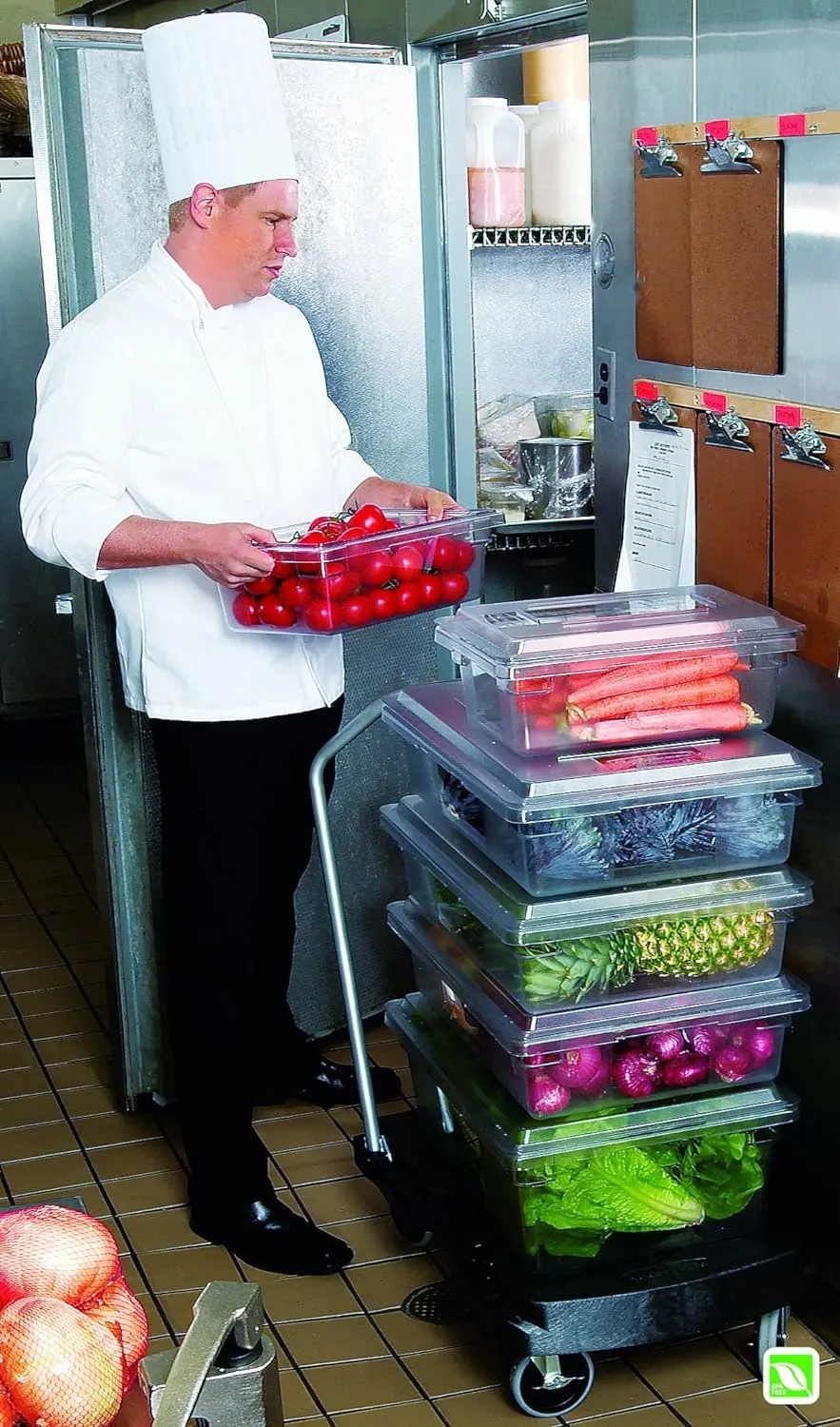 Rubbermaid Commercial Food Storage Tote 3.5 Gallon White