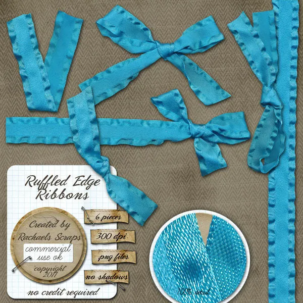 Ruffled Edge Ribbons