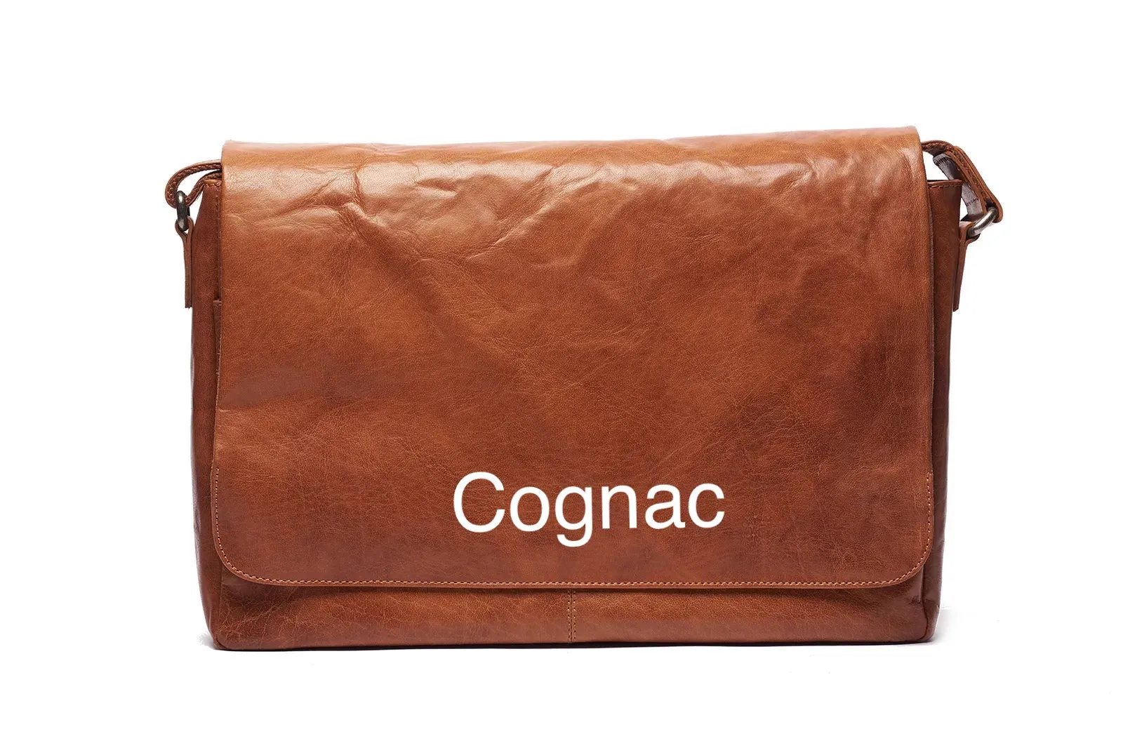 Rugged Hide RH-1380 Issac Large Leather Laptop Satchel Bag