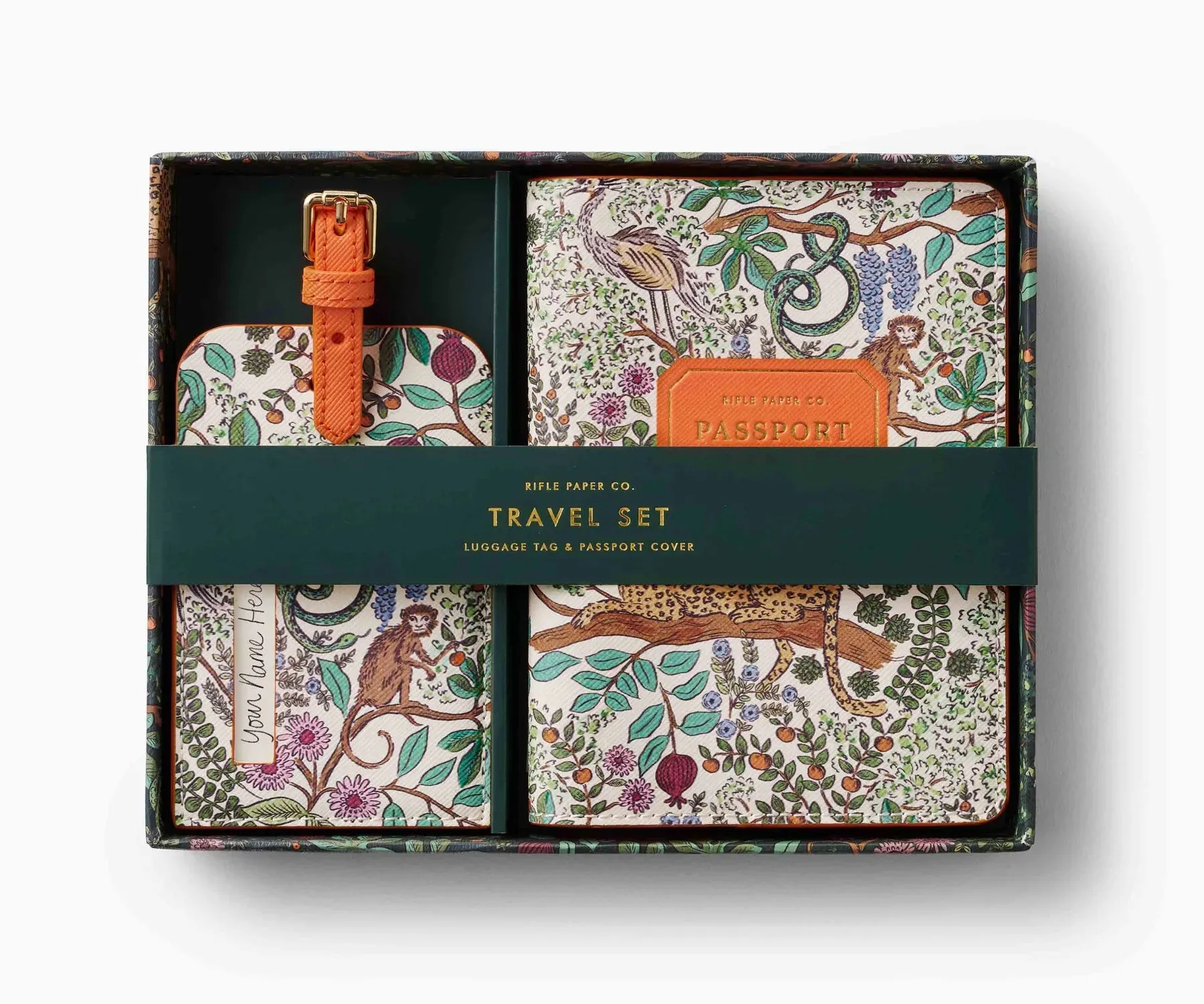 Safari Passport Holder & Luggage Tag Set