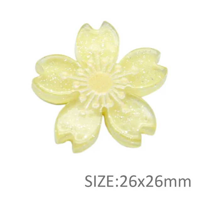 • Sakura •  Flatback Resin Embellishment Bow Centres • 5 Colours 2 pieces