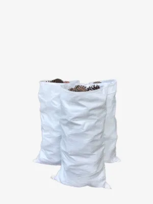 SAND BAGS | FIREWOOD BAGS | Polypropylene Sacks | 400mm x 800mm | 100 Sacks | White