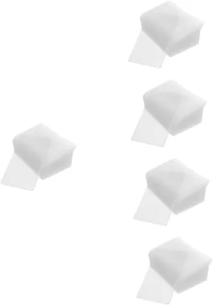 SECFOU 5sets Card Protectors Trading Card Sleeves Simple Style Holders Photo Covers Hard Sleeves for 30pcs*5