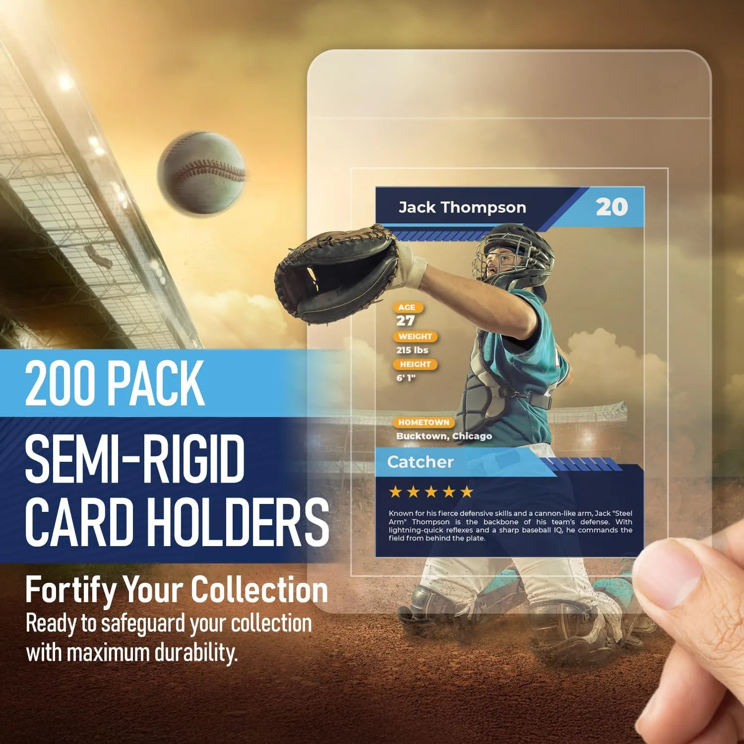 Semi Rigid Card Holder | PSA Graded Card Sleeves & Holder, PSA Cards Sleeves, Sports Saver SGC Slab Sleeve, #1 Hard Sleeve for Cards Grading Submission Approved for BGS, CSG, Clear TCG Protector.
