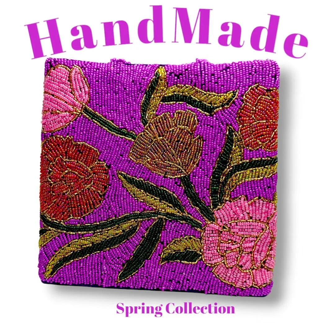 Shahi Clutches - Handcrafted Pink Punch Clutch for Women, Pakistani Handmade Product