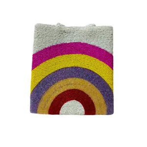 Shahi Clutches - Handcrafted Vibrant Wave Tote Bag for Women, Pakistani Handmade Product