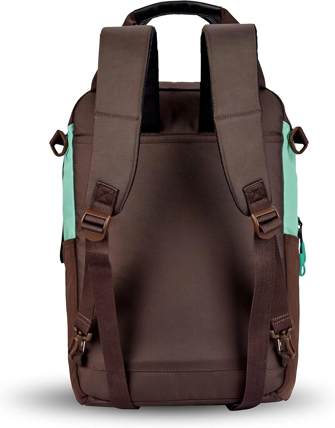 Sherpani Camden, Convertible Backpack Tote, Travel Backpack Purse, Laptop Backpack, Recycled Nylon Backpack, Crossbody Bags for Women Fits 15 Inch Laptop (Seagreen)