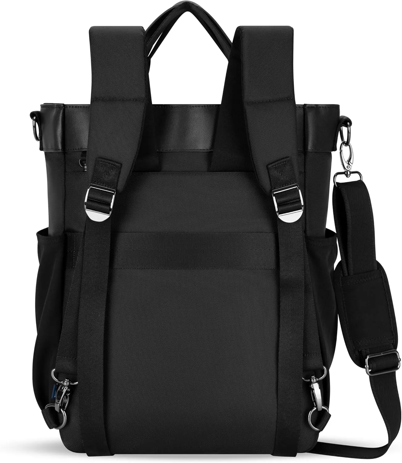 Sherpani Soleil, Anti Theft Convertible Backpack, 3 in 1 Tote Bag, Crossbody Purse, 18L Travel Backpack, Travel Gifts for Women, RFID Protection, Metal Hardware, Fits 15” Laptop (Carbon)
