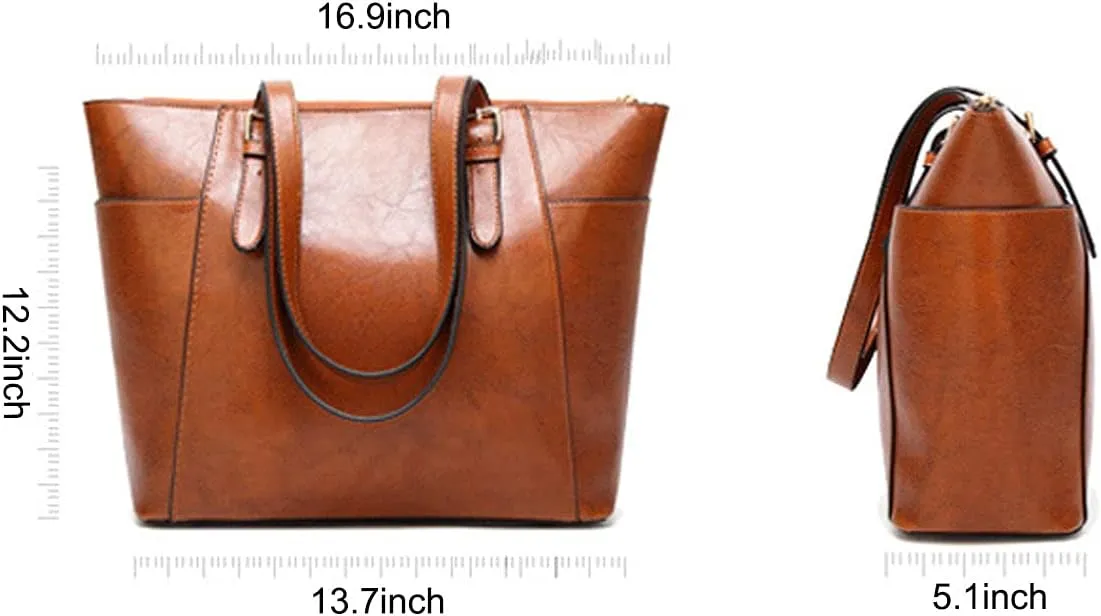 Shoulder Bags Handbags and Purses for Women Smooth PU Leather Top-Handle Bags Totes