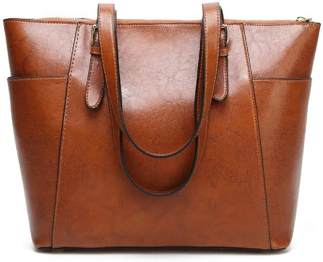 Shoulder Bags Handbags and Purses for Women Smooth PU Leather Top-Handle Bags Totes