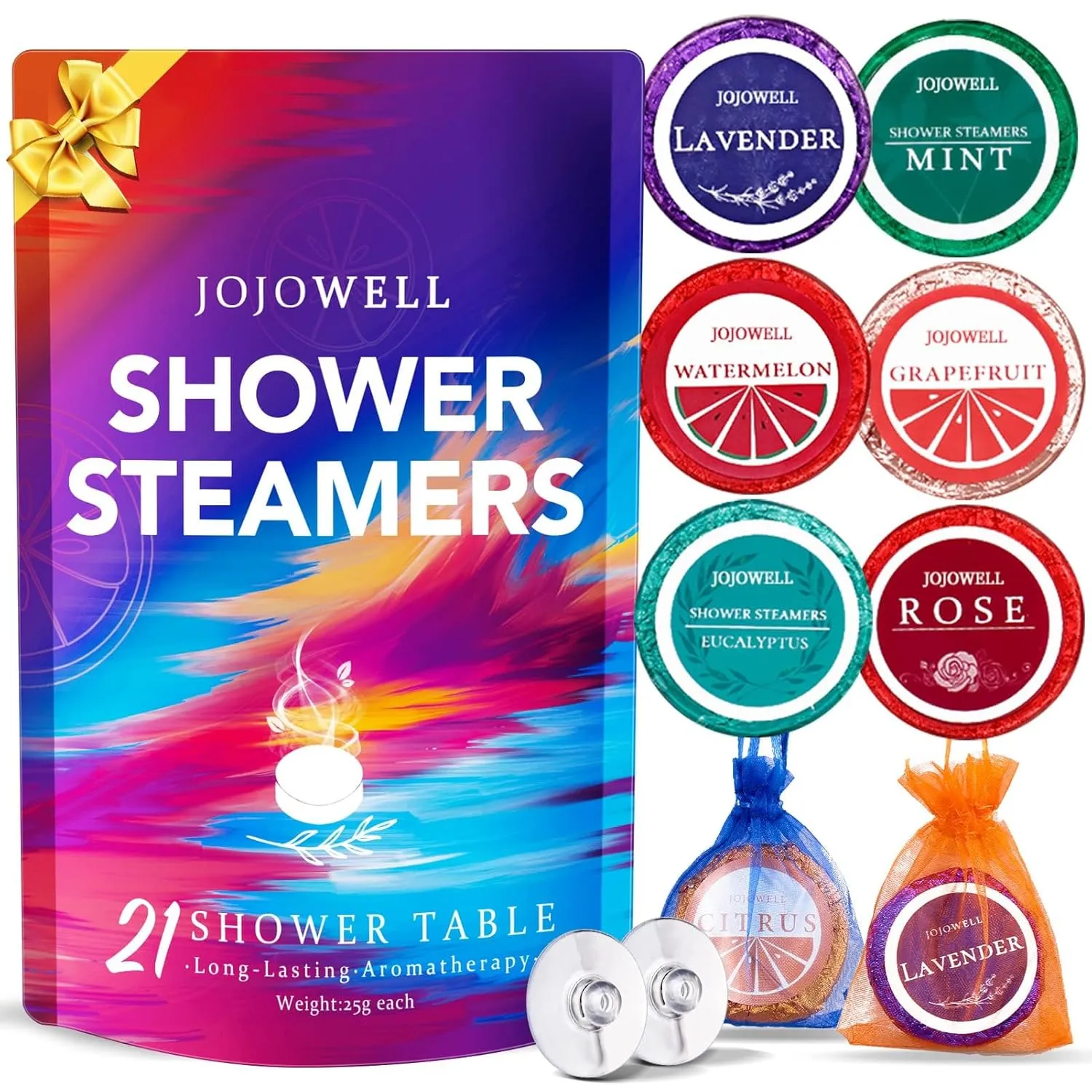 Shower Steamers Aromatherapy - 21Pcs Birthday Gifts for Women, Wife, Mom, Essential Oil, Nasal Relief, Self Care Home Spa, Teacher Appreciation Gifts for Her