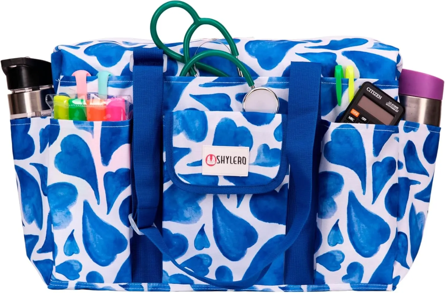 SHYLERO Nurse Bag with 21 Pockets - Big, Waterproof Medical Utility Tote for Daily Use