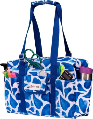SHYLERO Nurse Bag with 21 Pockets - Big, Waterproof Medical Utility Tote for Daily Use