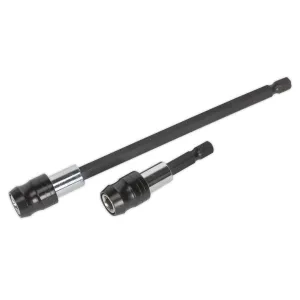 Siegen 2 Piece Quick Chuck Bit Holder Set 1/4" Hex Drive 60 & 150mm