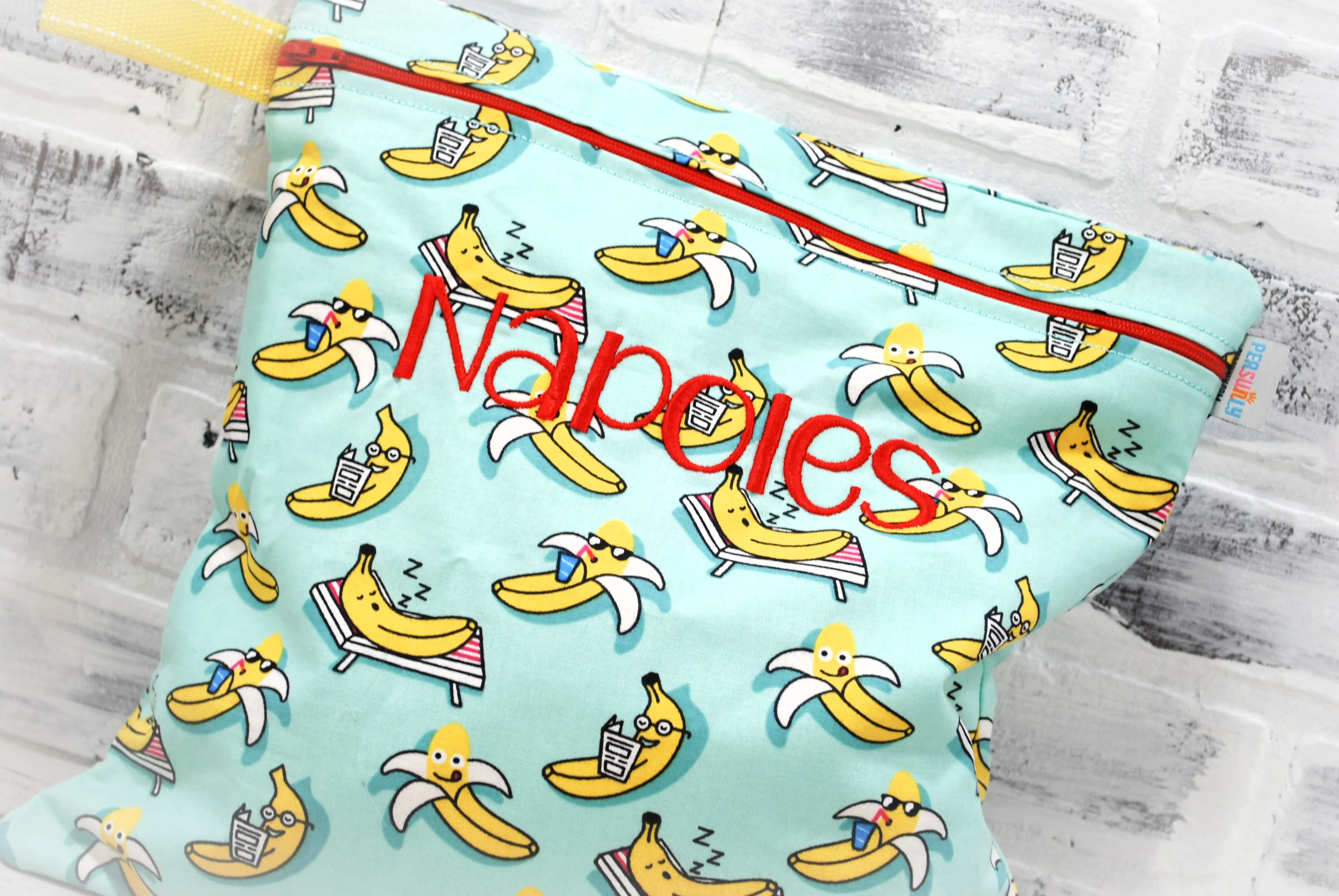 Silly Bananas Personalized Reusable Food Bag