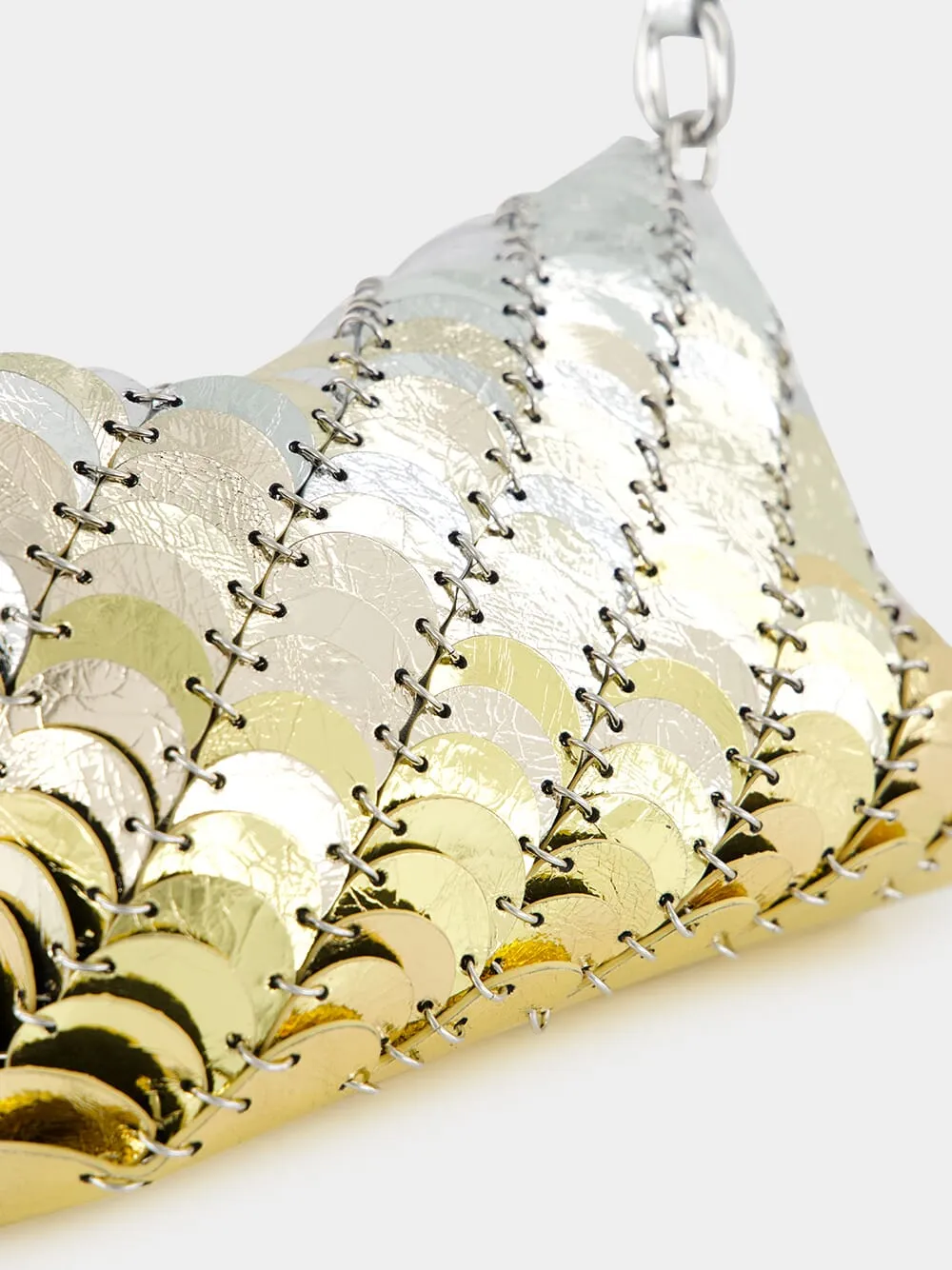 Silver & Gold Paco Leather Bag