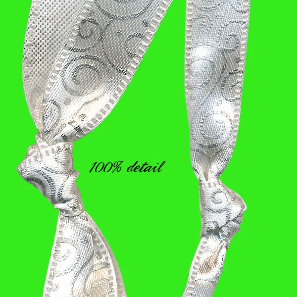 Silver Swirls Ribbons
