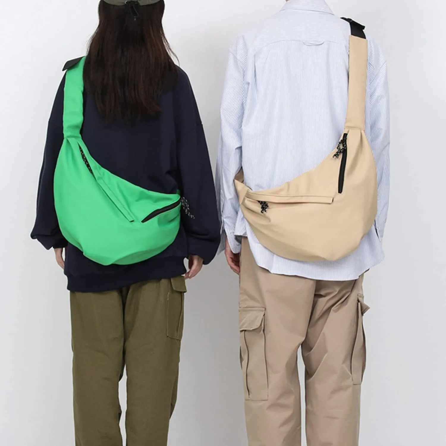 Sling Bag Crossbody Backpack for Men Locomotive Cool Dumpling Shoulder Bag Casual Men And Women Single Shoulder
