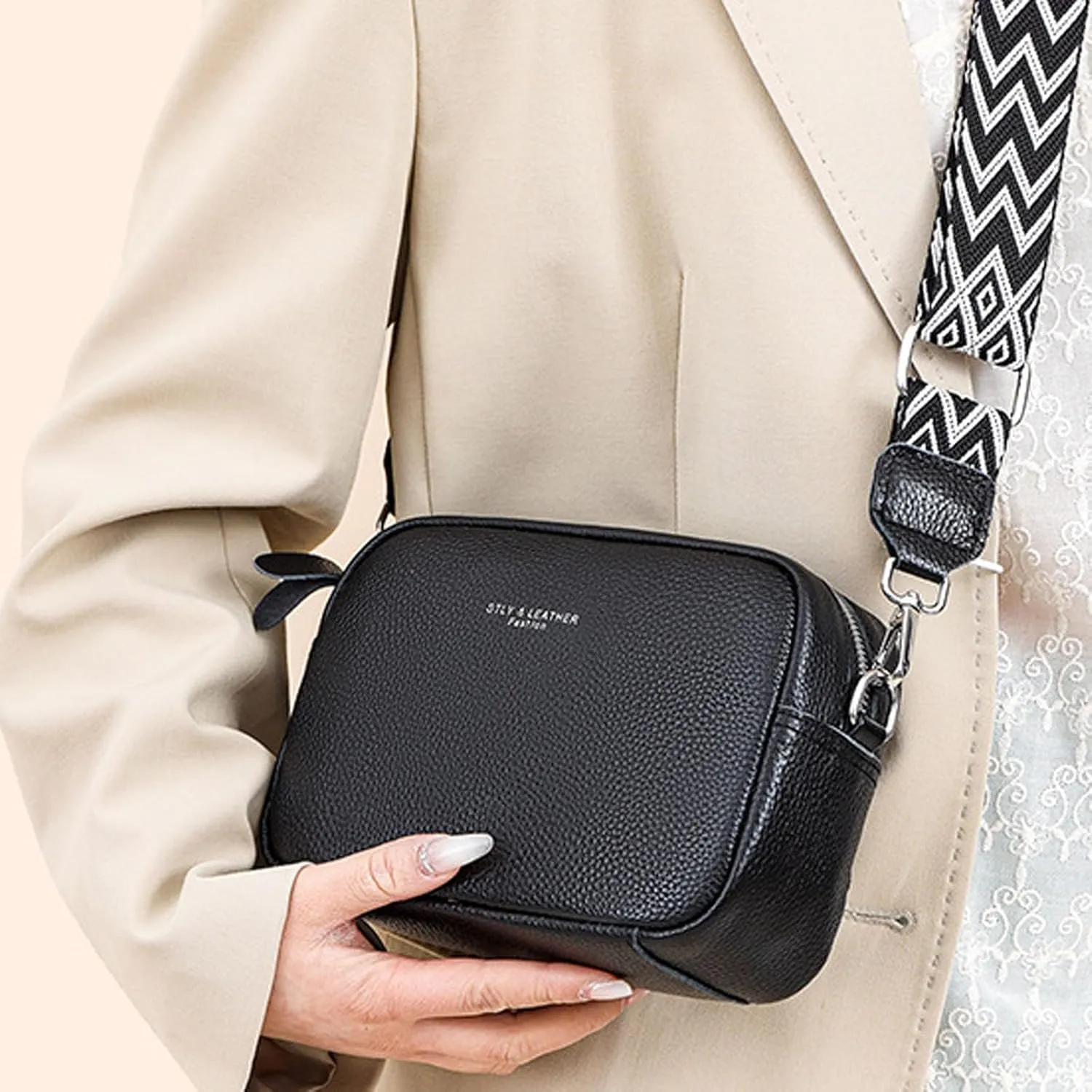 Sling Bags for Women Anti Theft Travel Women's Shoulder Bags Tote Satchel Hobo Womens Elegant Evening Bag(Black)