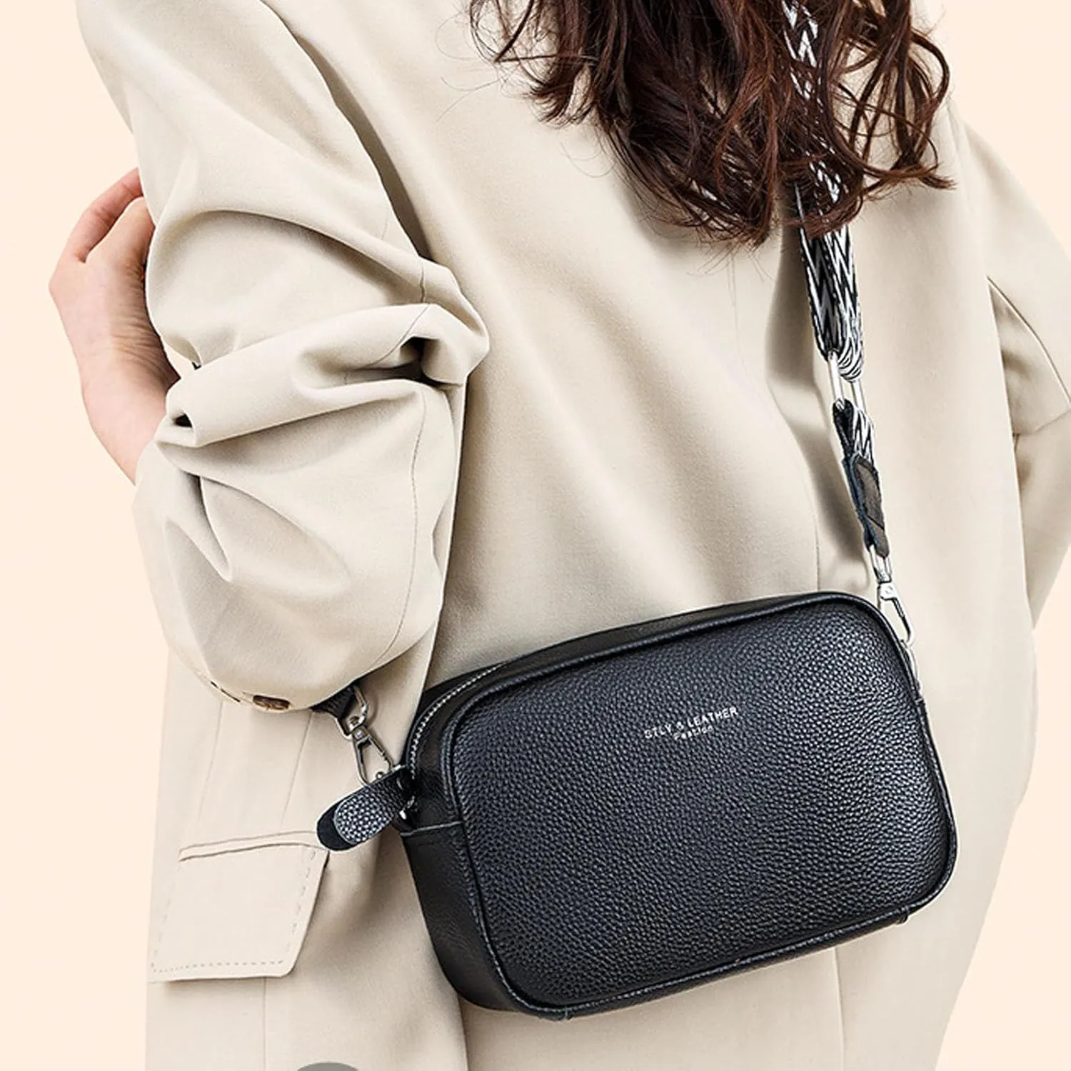 Sling Bags for Women Anti Theft Travel Women's Shoulder Bags Tote Satchel Hobo Womens Elegant Evening Bag(Black)