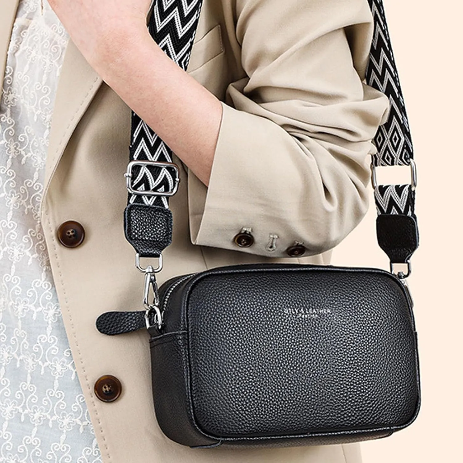 Sling Bags for Women Anti Theft Travel Women's Shoulder Bags Tote Satchel Hobo Womens Elegant Evening Bag(Black)