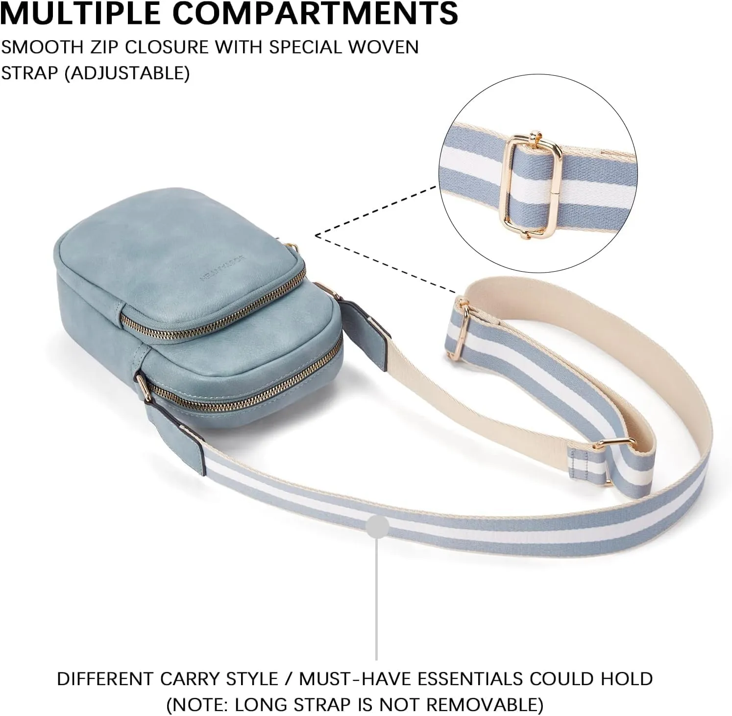 Small Crossbody Bags for Women Designer Zip Cell Phone Purse Shoulder Handbags Wallet with Card Slots